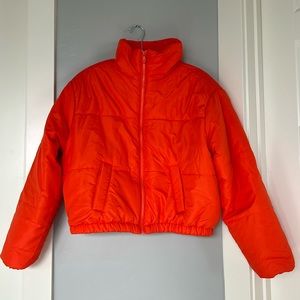 New Look Orange Women’s Puffer Jacket Sz L